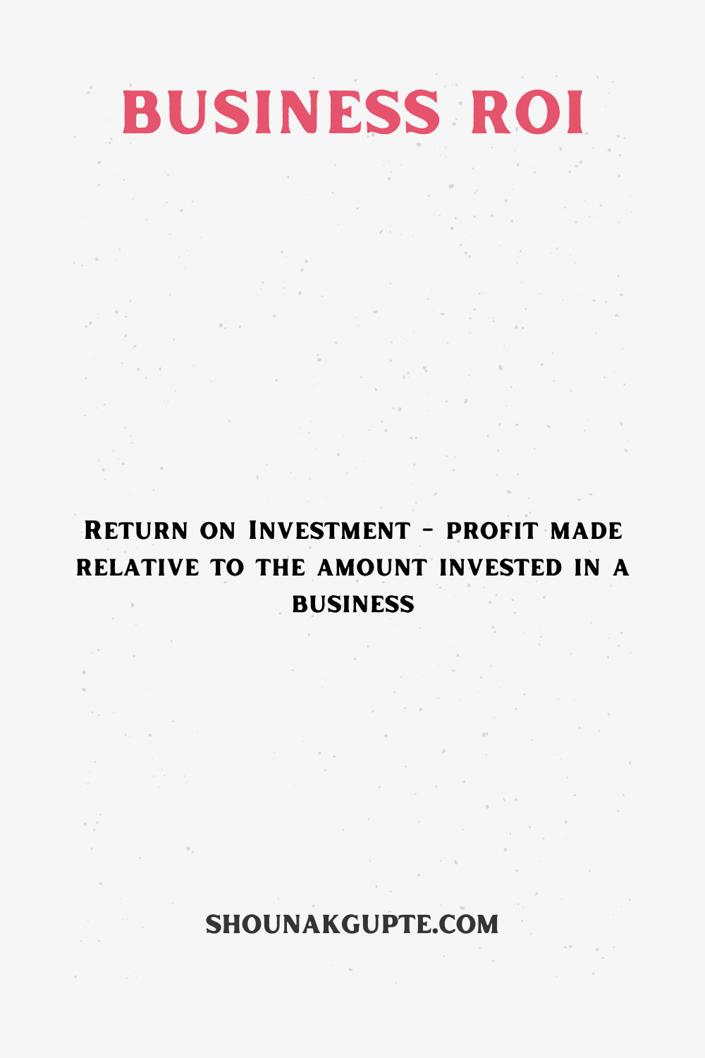 What is Business ROI