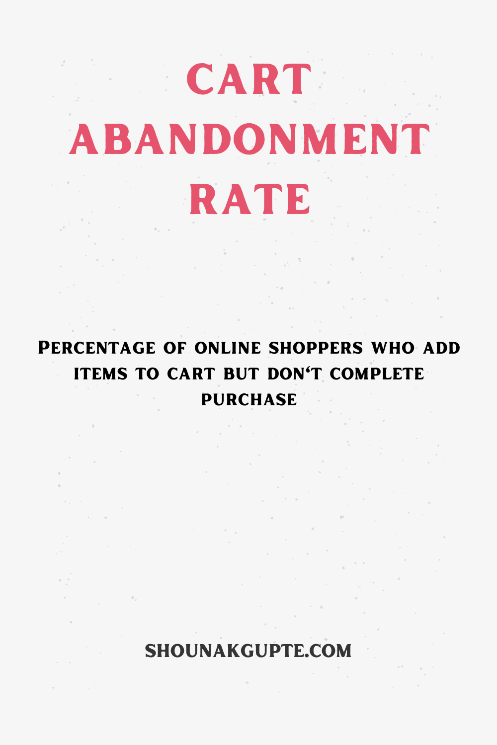 What is Cart Abandonment Rate