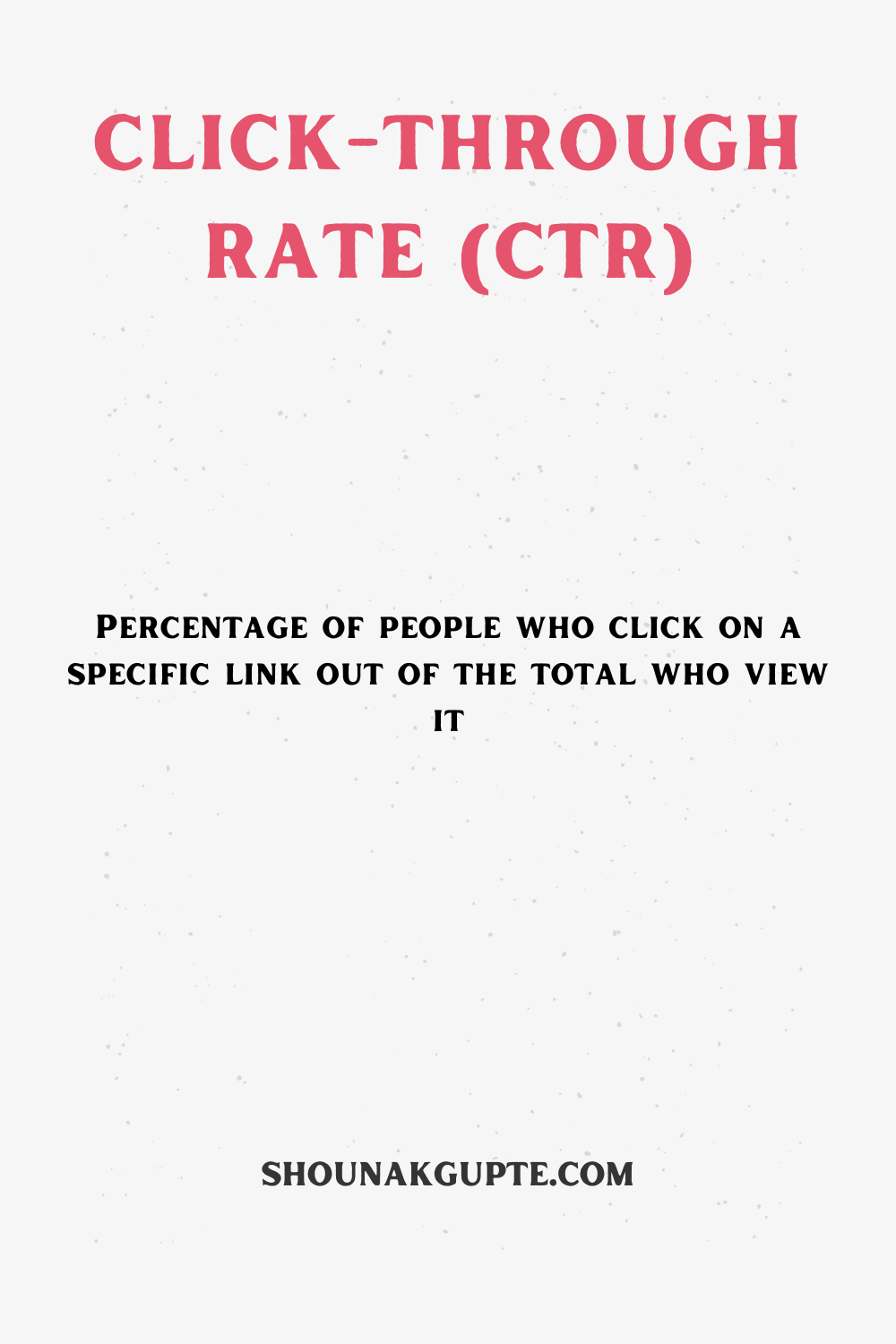 What is Click-Through Rate (CTR)