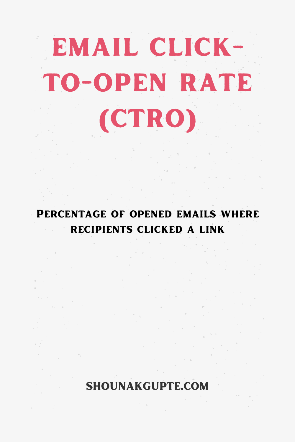 What is Email Click-To-Open Rate(CTRO)