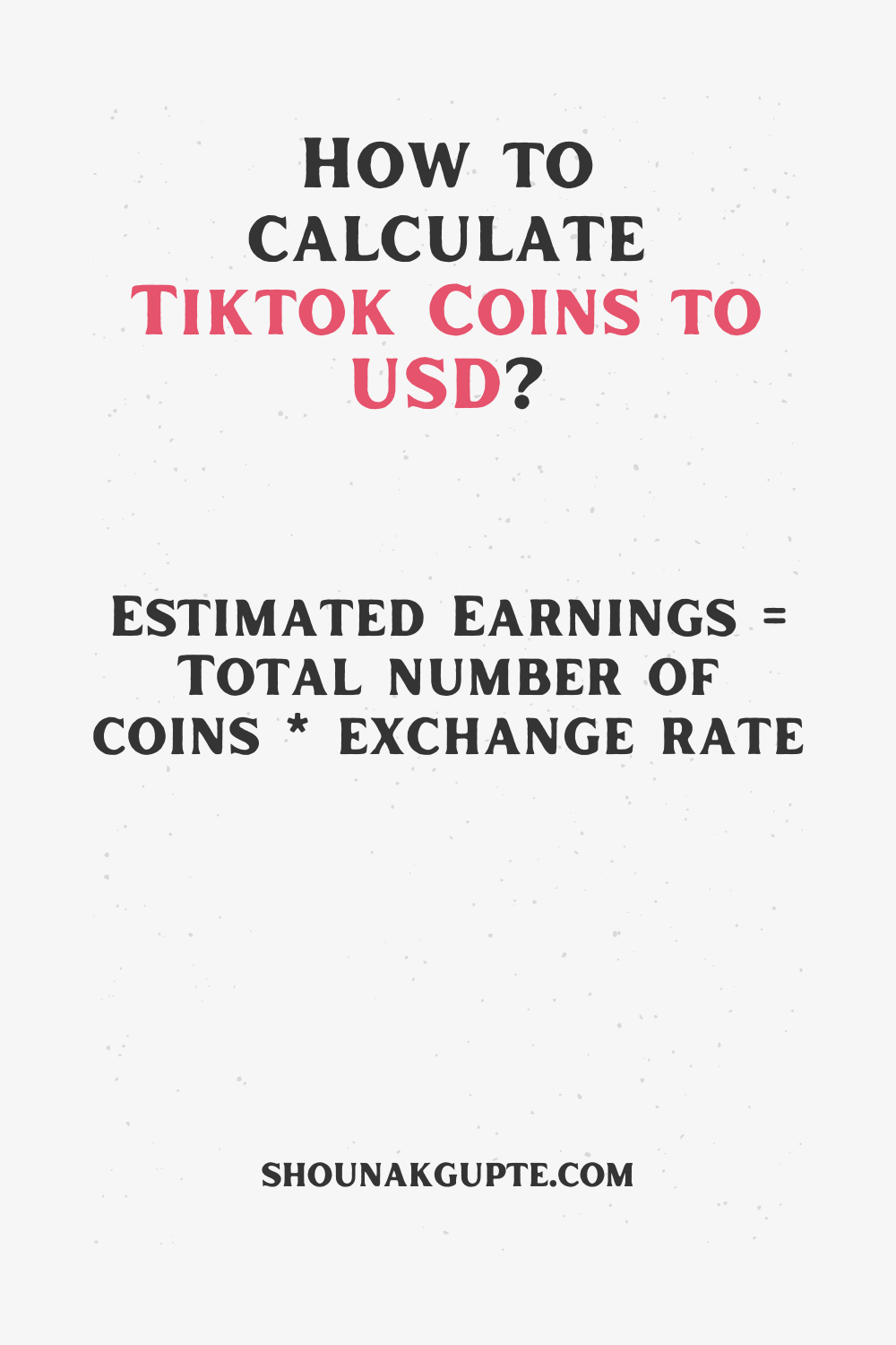 Tiktok Coins Formula - How To Calculate Tiktok Coins